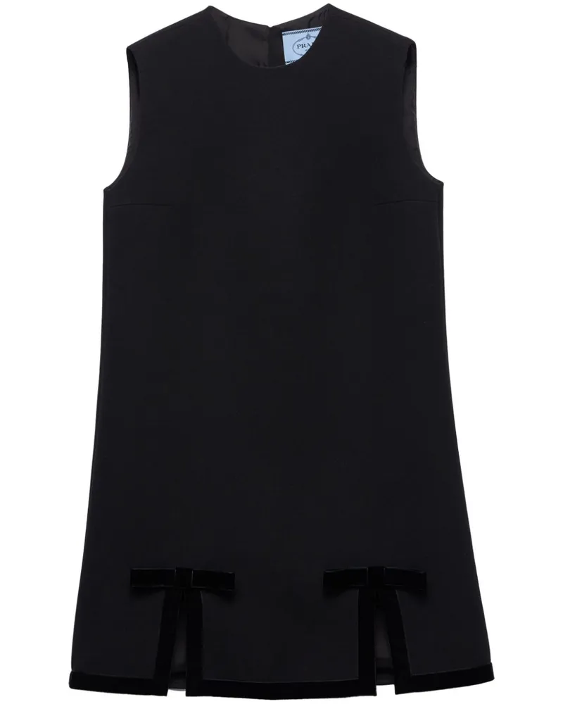 Prada Minikleid mit Schleife - Schwarz Schwarz