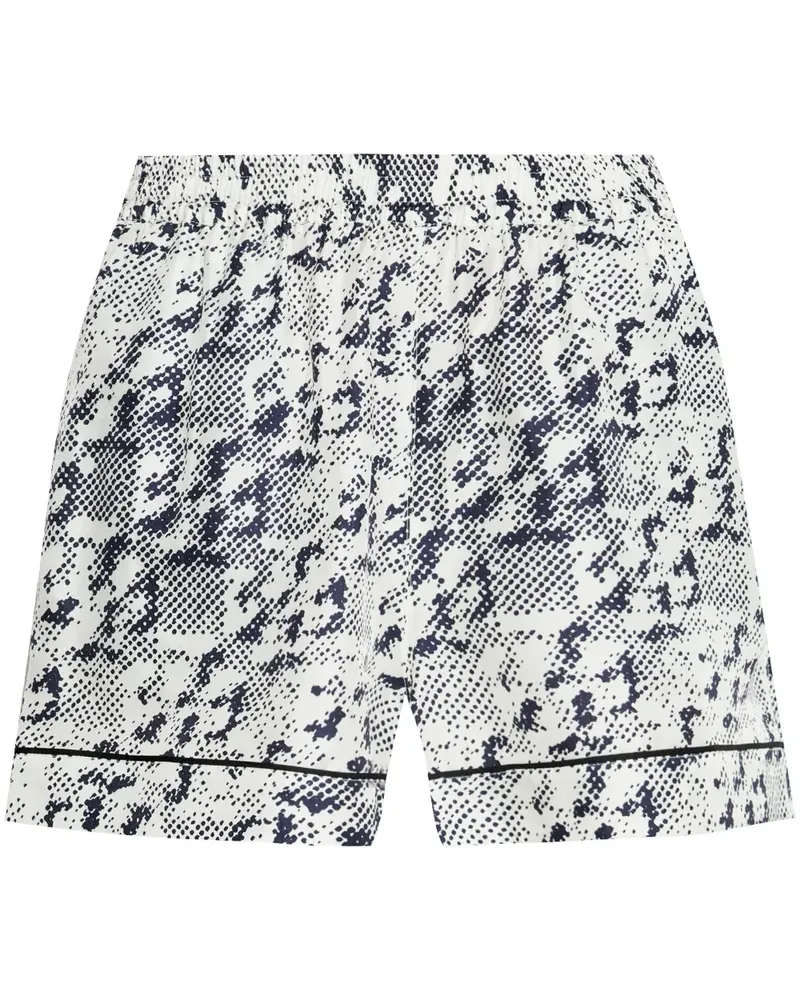 Tory Burch Shorts mit Print - Weiß Weiß
