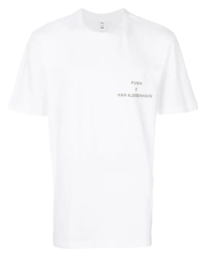 Puma T-Shirt mit Logo - Weiß Weiß