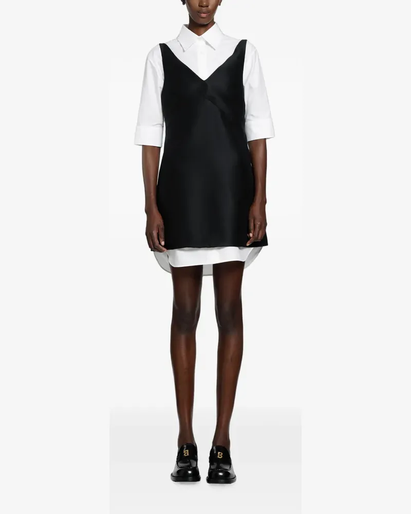 Balenciaga Hybrid Minikleid im Layering-Look - Schwarz Schwarz