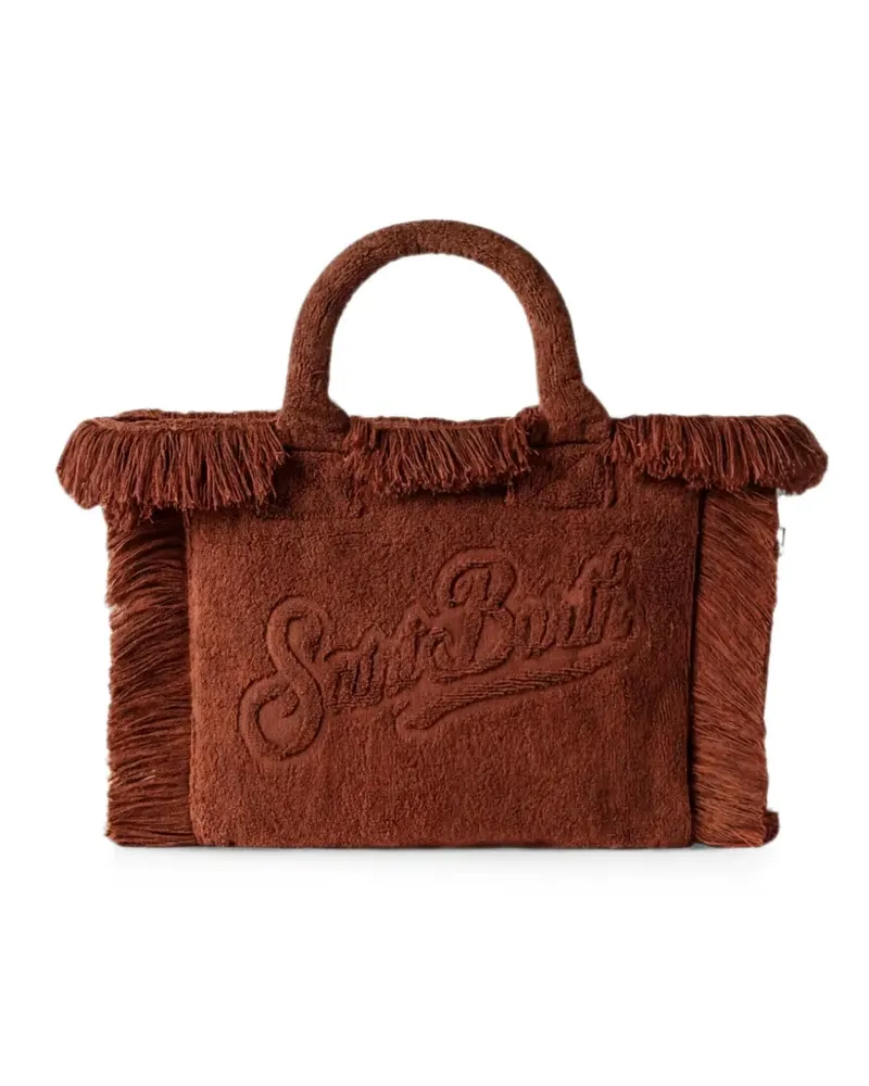 MC2 Saint Barth Colette Tote Bag mit ausgefransten Kanten - Braun Braun