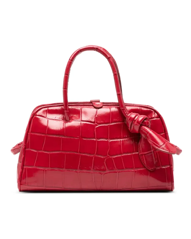 Jacquemus Clutch mit Kroko-Effekt - Rot Rot