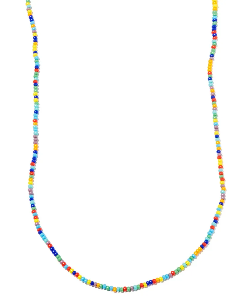 Luis Morais Perlenkette mit Evil Eye aus 14kt Gelbgold Gold