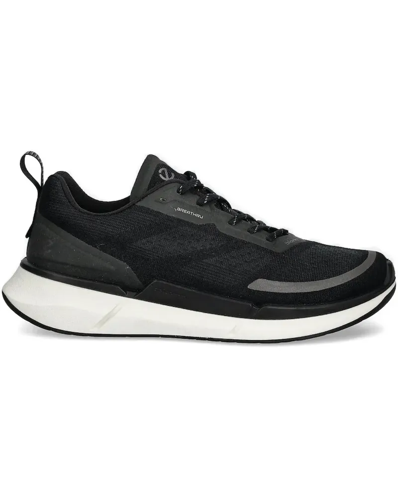 Ecco Sneakers mit Mesh-Einsatz - Schwarz Schwarz