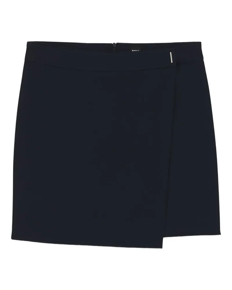 HUGO BOSS Minirock in Wickeloptik - Blau Blau