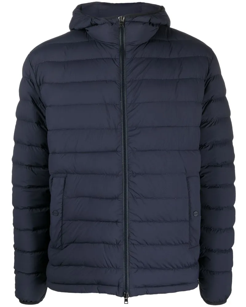 Herno Gefütterte Kapuzenjacke - Blau Blau