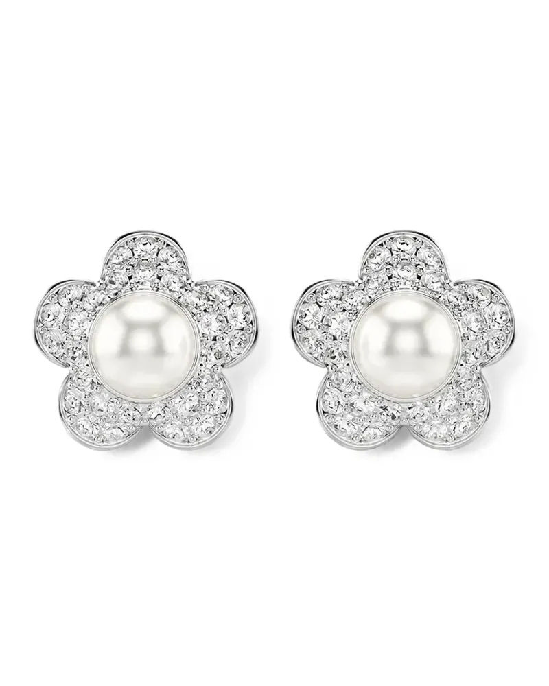 Swarovski x Ariana Grande crystal-embellished stud earrings - Silber Silber
