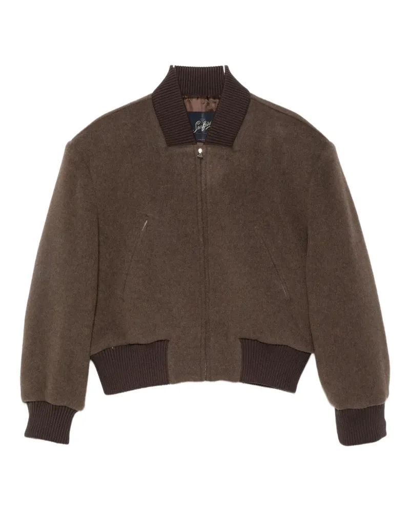 Seafarer padded-shoulder bomber jacket - Braun Braun