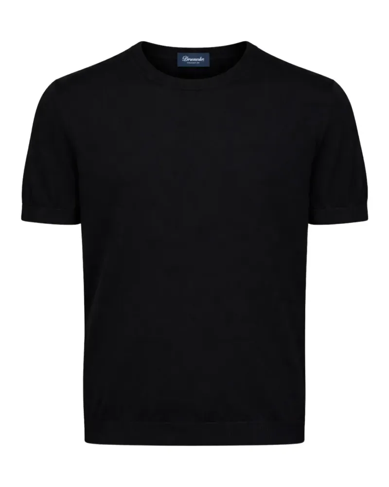 Drumohr  Klassisches T-Shirt - Schwarz Schwarz