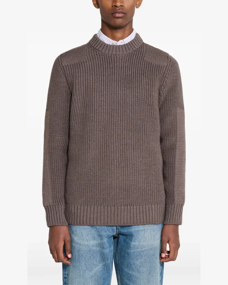 S.N.S Herning Robust Pullover mit Rundhalsausschnitt - Braun Braun