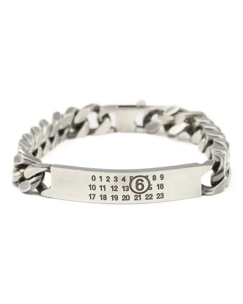 Maison Margiela Kettenarmband mit Logo-Gravur - Silber Silber