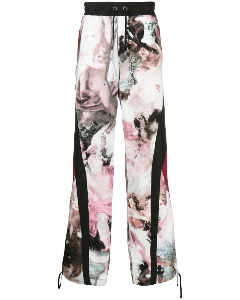 Balmain Sporthose mit Pastel-Print - Schwarz Schwarz