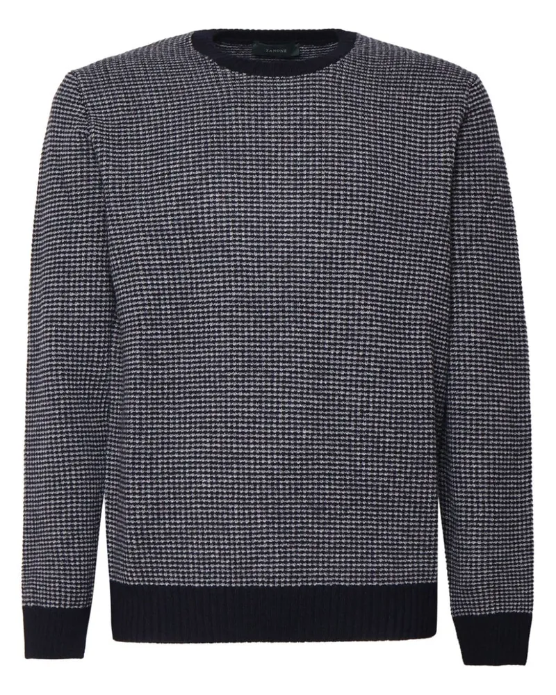 Zanone Pullover mit rundem Ausschnitt - Blau Blau