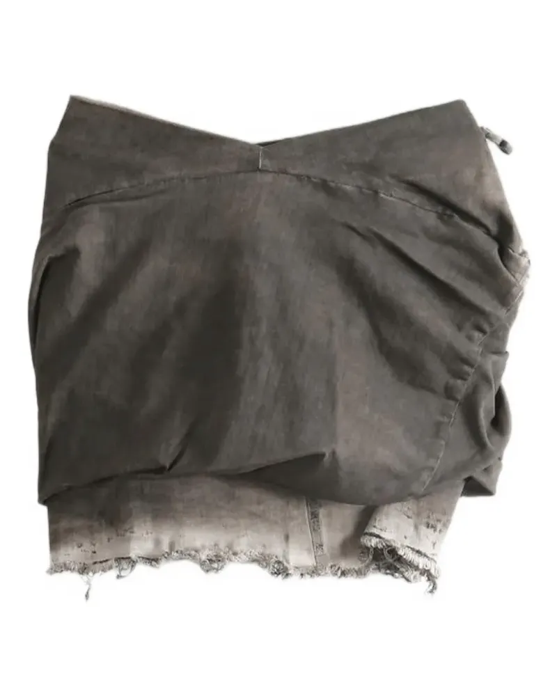 DRKSHDW by Rick Owens Drapierter Minirock - Grau Grau