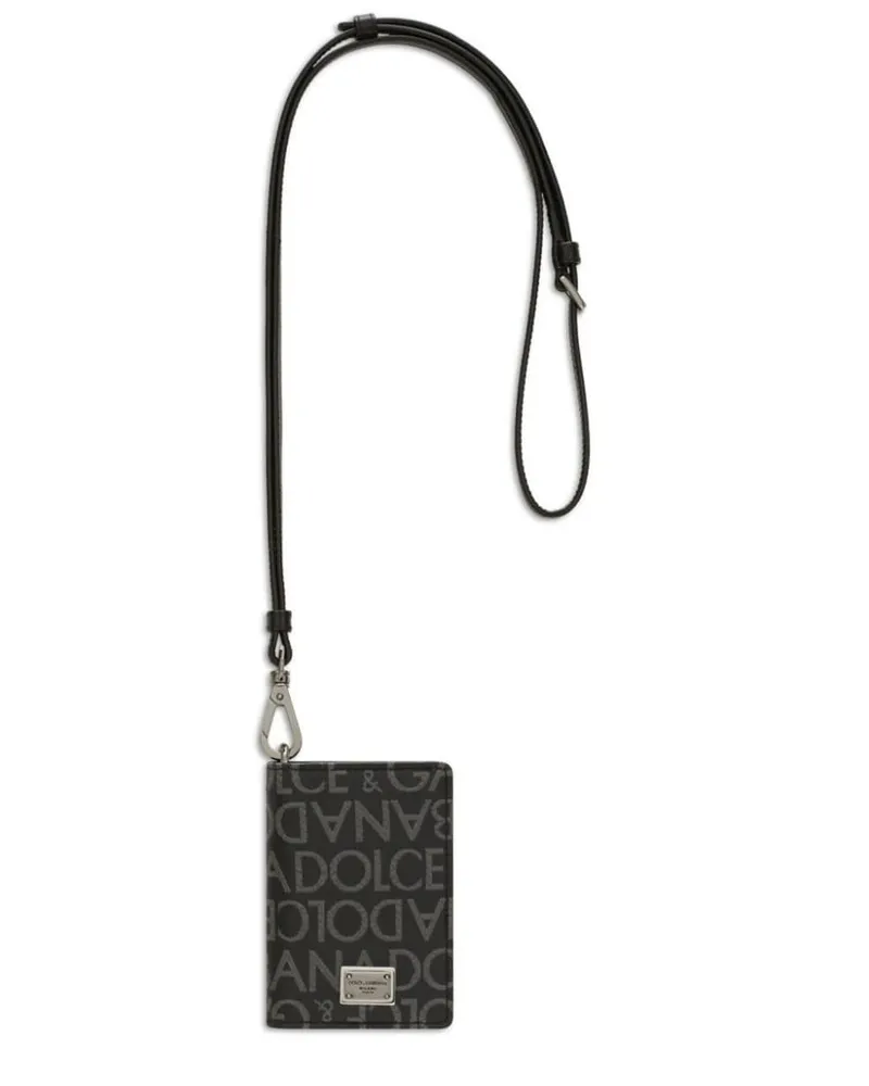 Dolce & Gabbana Kartenetui mit Logo-Print - Schwarz Schwarz