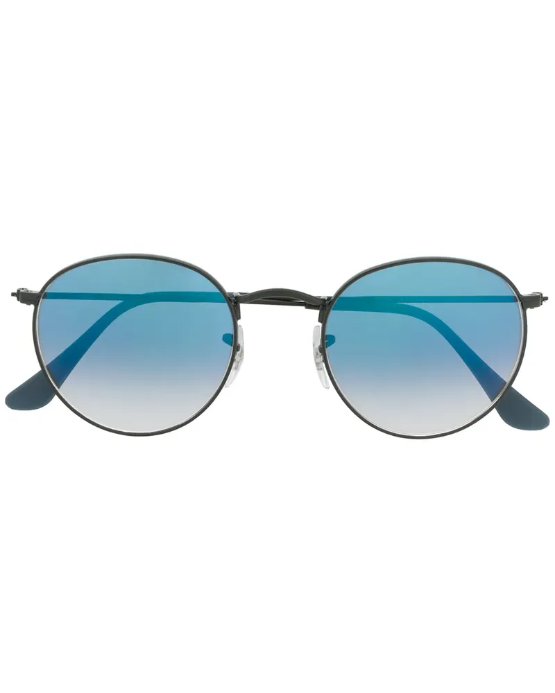 Ray Ban Sonnenbrille mit rundem Gestell - Blau Blau
