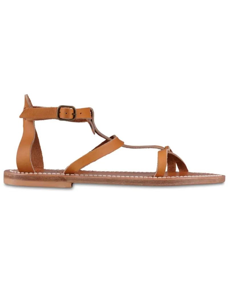 K.Jacques  ankle-buckle leather sandals Braun