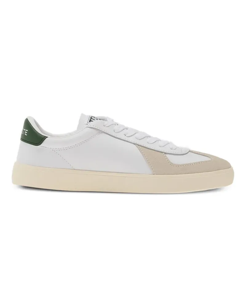 Lacoste logo-patch panelled sneakers - Weiß Weiß