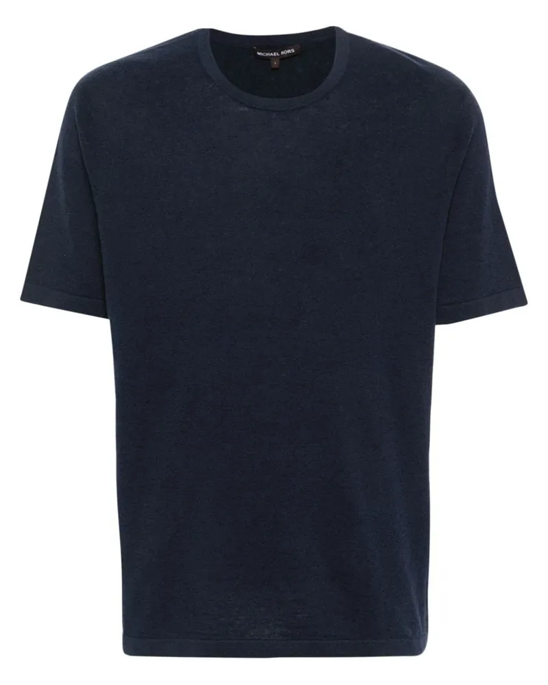 Michael Kors Gestricktes T-Shirt - Blau Blau