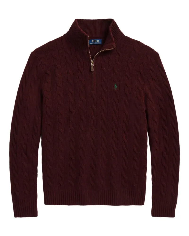 Ralph Lauren Pullover mit Zopfmuster - Rot Rot