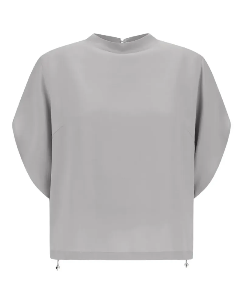 Herno Resort satin-finish blouse - Grau Grau