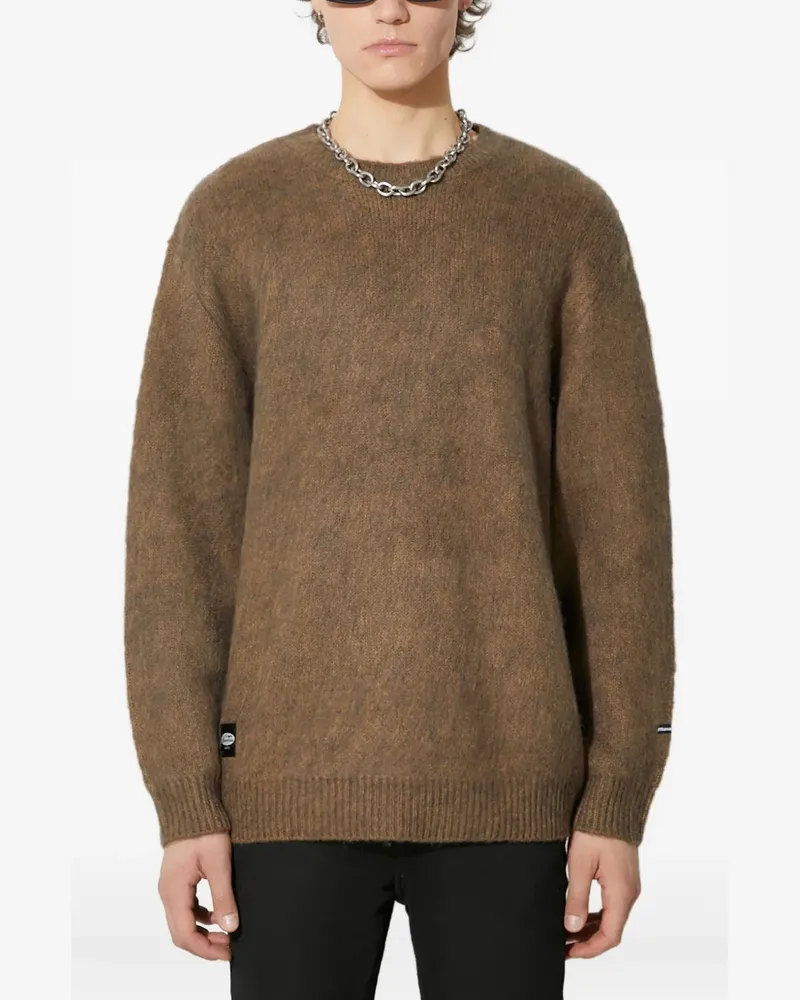 Manastash Rundhals-Pullover mit gebürstetem Effekt - Braun Braun