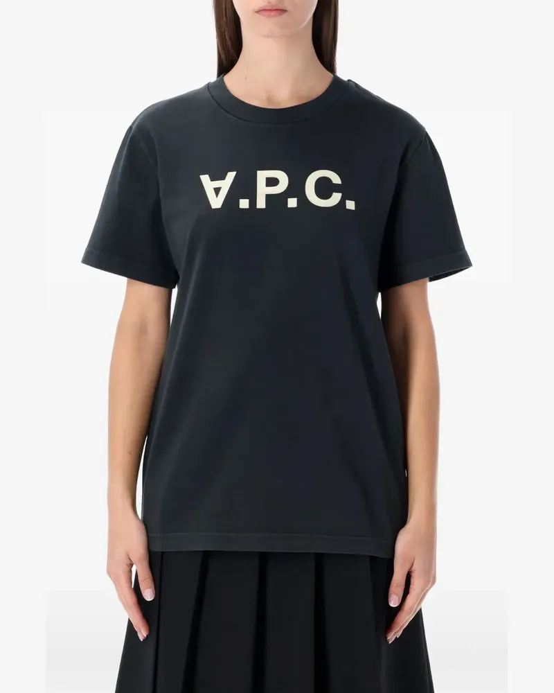 A.P.C. dark blue T-shirt - Schwarz Schwarz