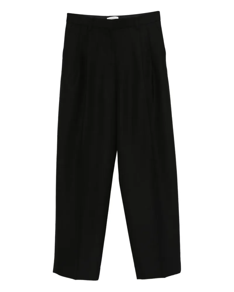 Totême Klassische Hose mit Falten - Schwarz Schwarz