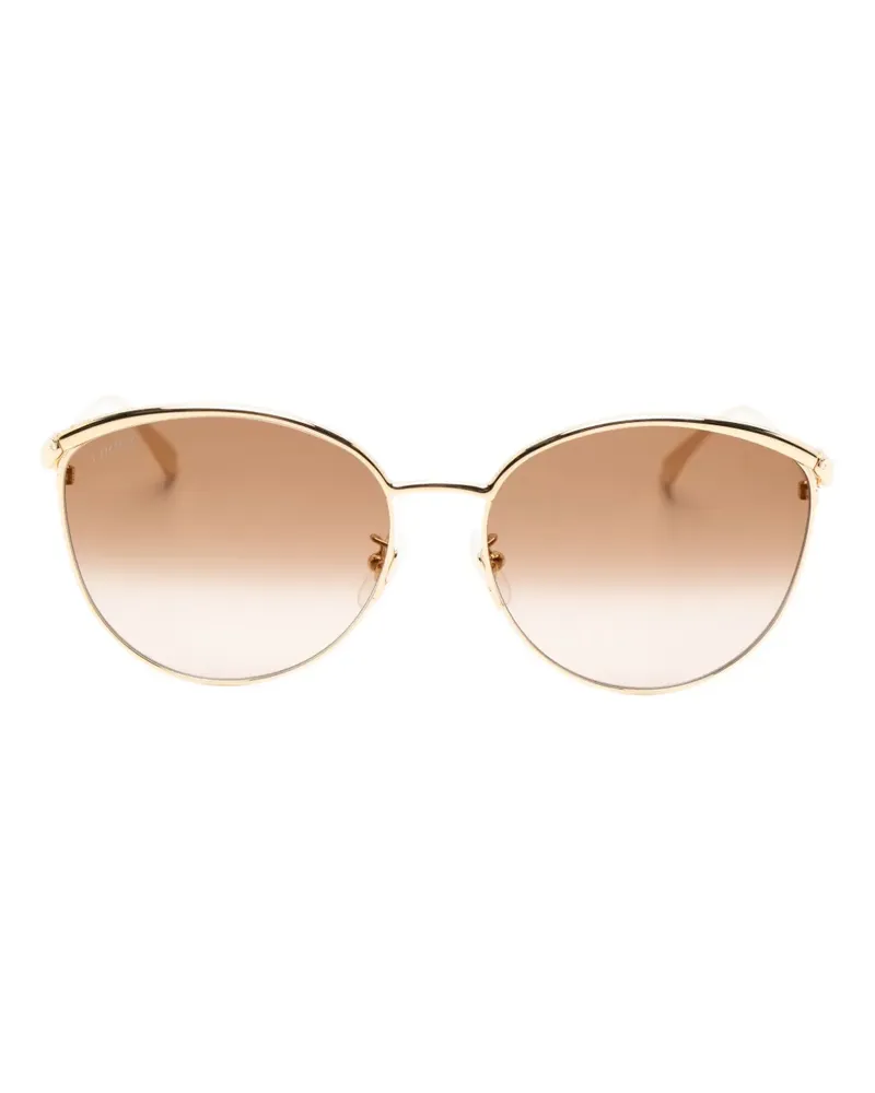 Cartier Panthère oval-frame sunglasses - Gold Gold