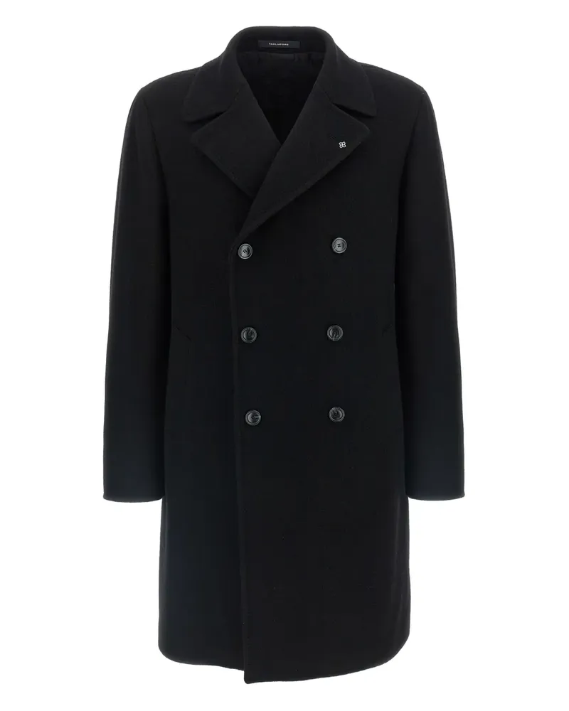 Tagliatore Doppelreihiger Arden Mantel - Schwarz Schwarz