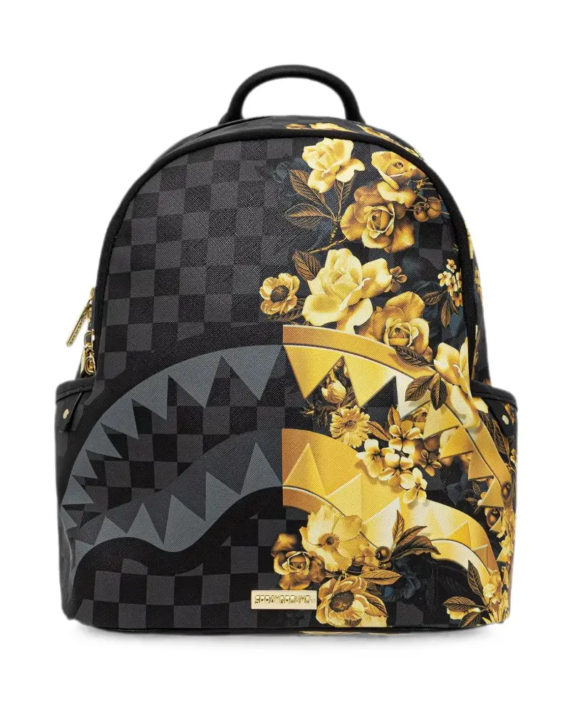 Sprayground Rucksack mit Karomuster - Schwarz Schwarz