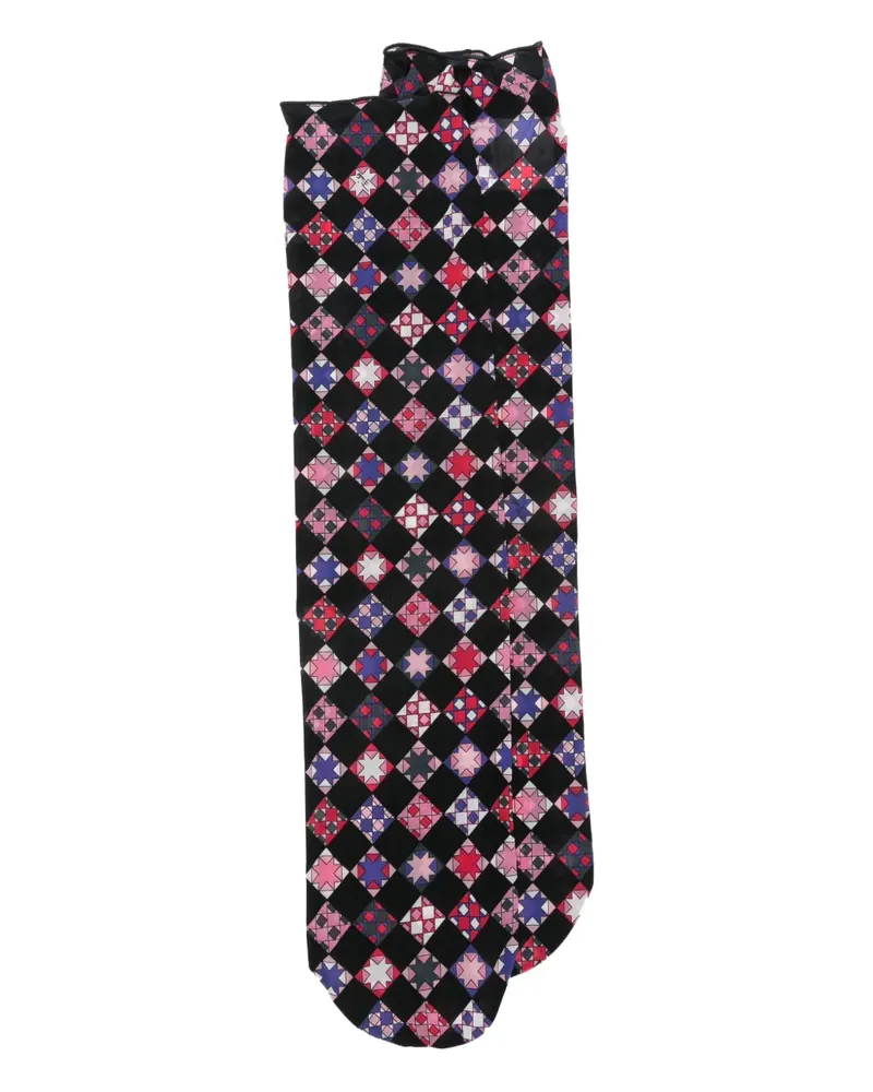 Emilio Pucci geometric-pattern socks - Schwarz Schwarz