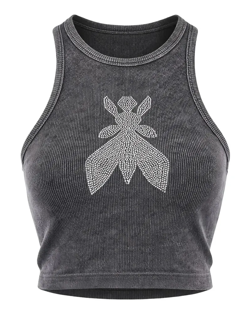 Patrizia Pepe Tanktop mit Logo-Verzierung - Grau Grau