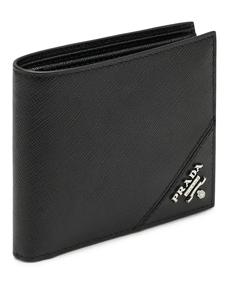 Prada Portemonnaie aus Saffiano-Leder - Schwarz Schwarz