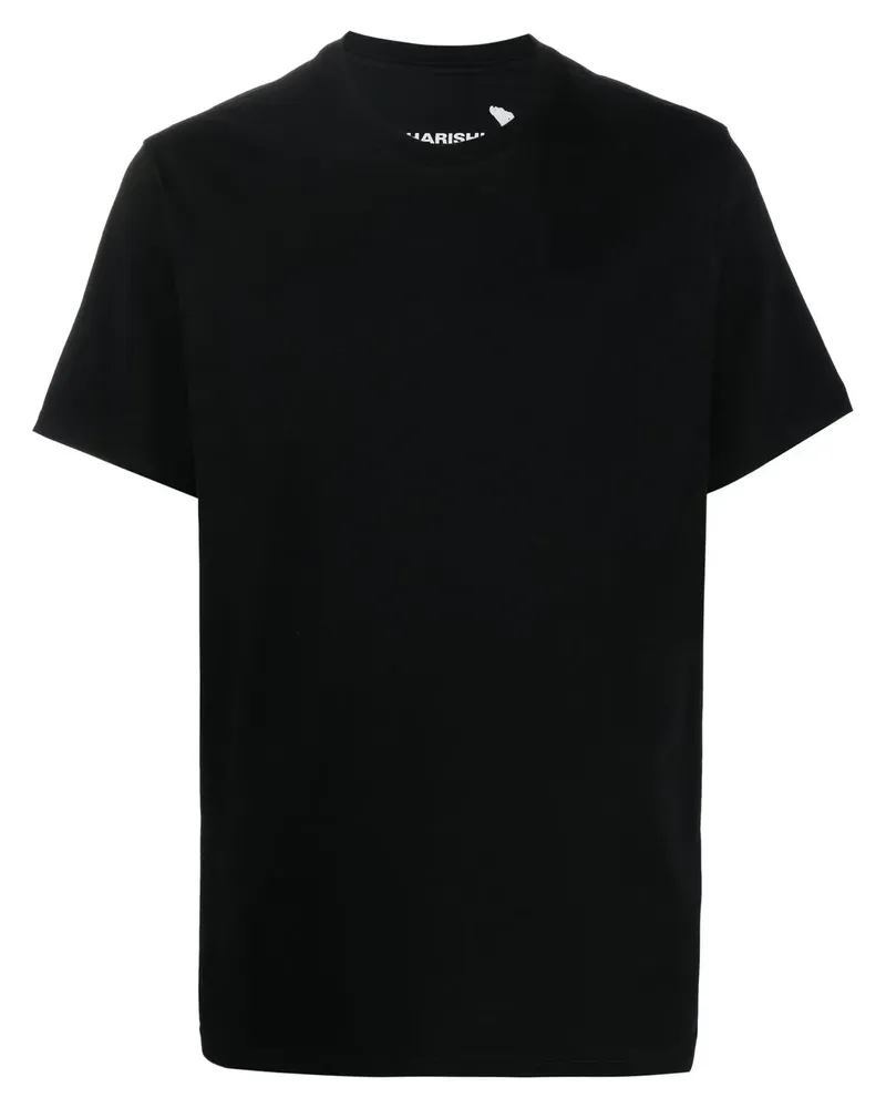 maharishi Kurzärmeliges T-Shirt mit grafischem Print - Schwarz Schwarz