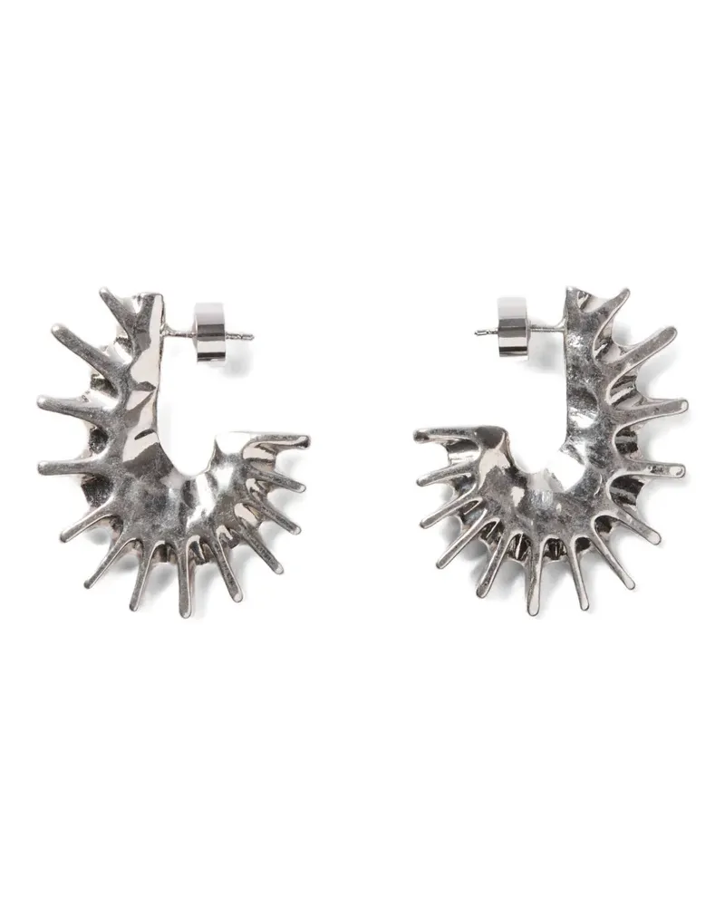 Jacquemus Les Boucles Hippocampe spiked earrings - Silber Silber