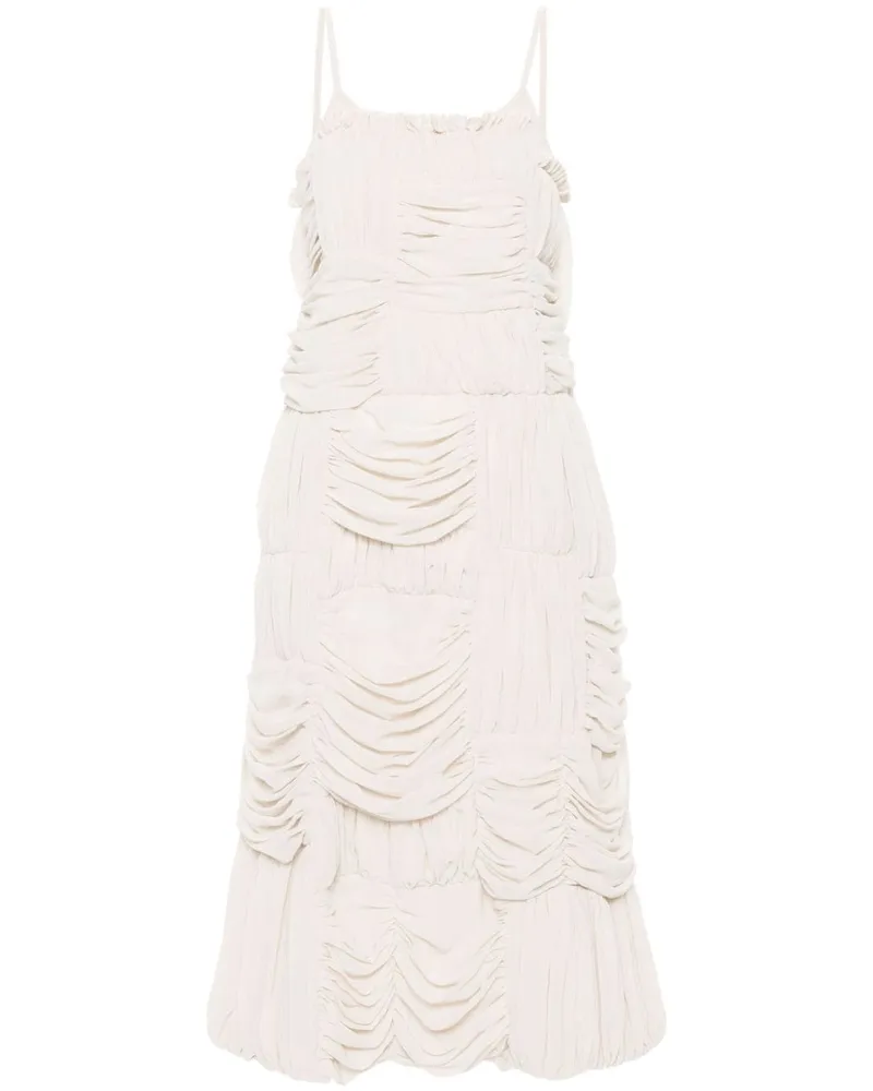 Comme des Garçons Midikleid mit Raffungen - Nude Nude