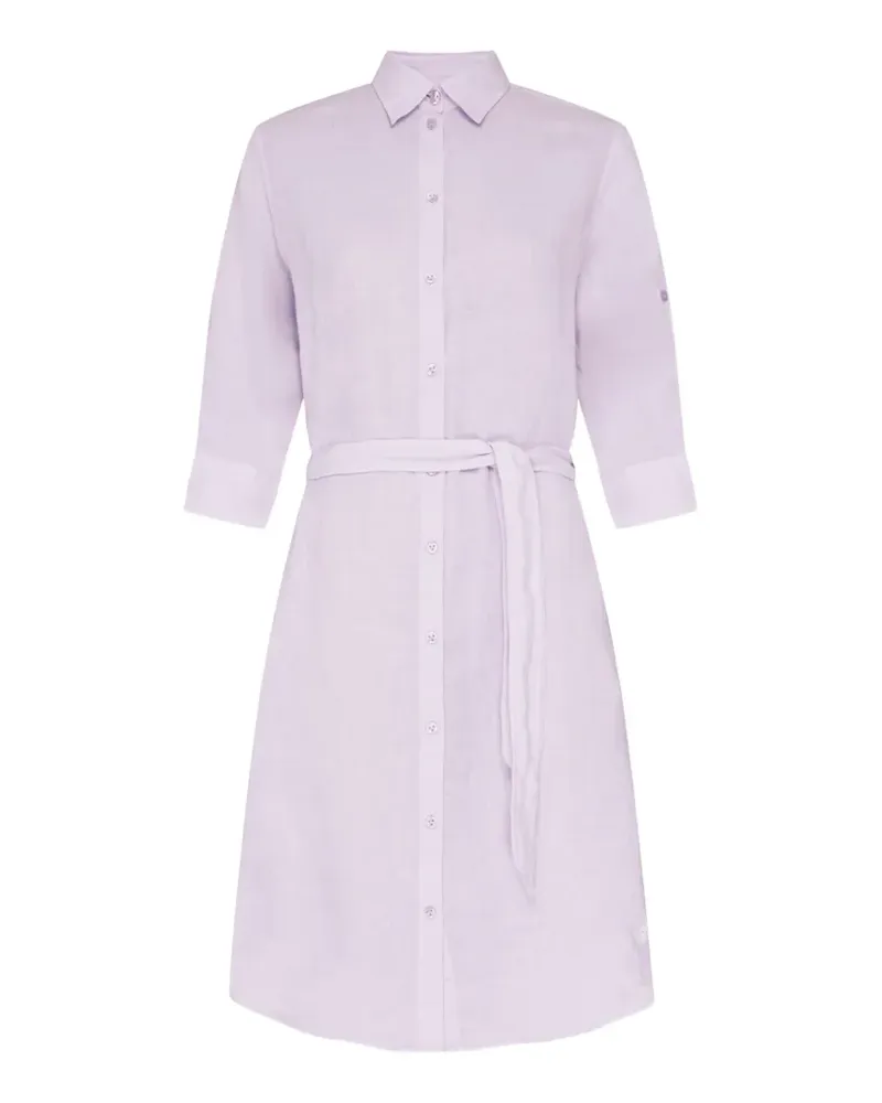 Vilebrequin Ludovie belted linen shirt midi dress - Violett Violett