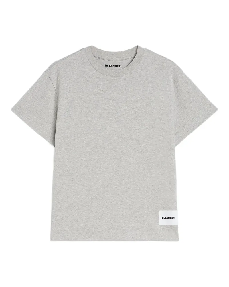 Jil Sander T-Shirts mit Logo-Etikett (3er-Set) - Grau Grau