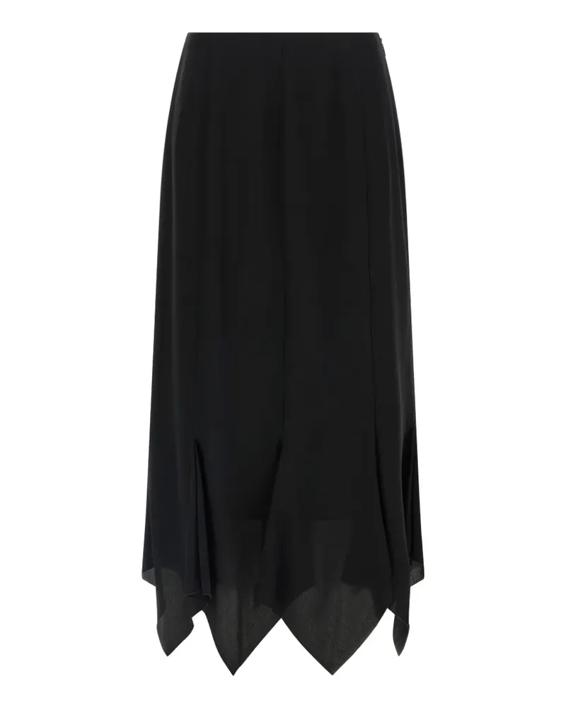 Valentino Garavani asymmetrical silk skirt - Schwarz Schwarz