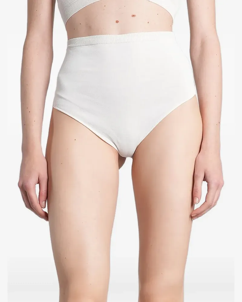 Laneus high-waisted knitted briefs - Gold Gold