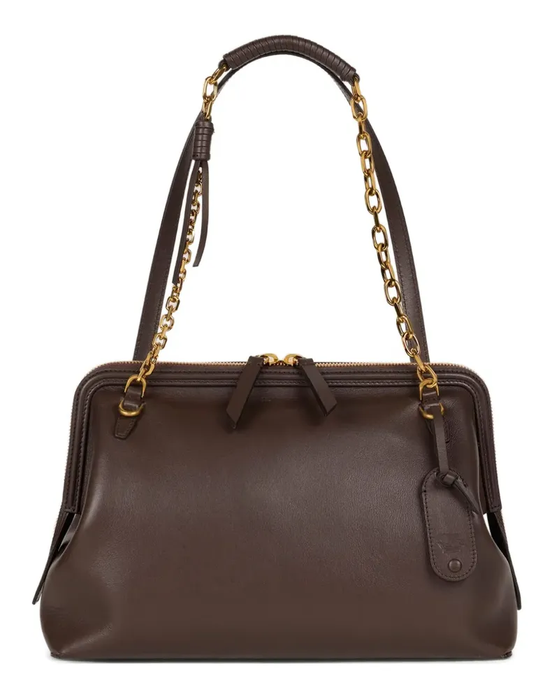 Etro Schultertasche mit Kettenriemen - Braun Braun