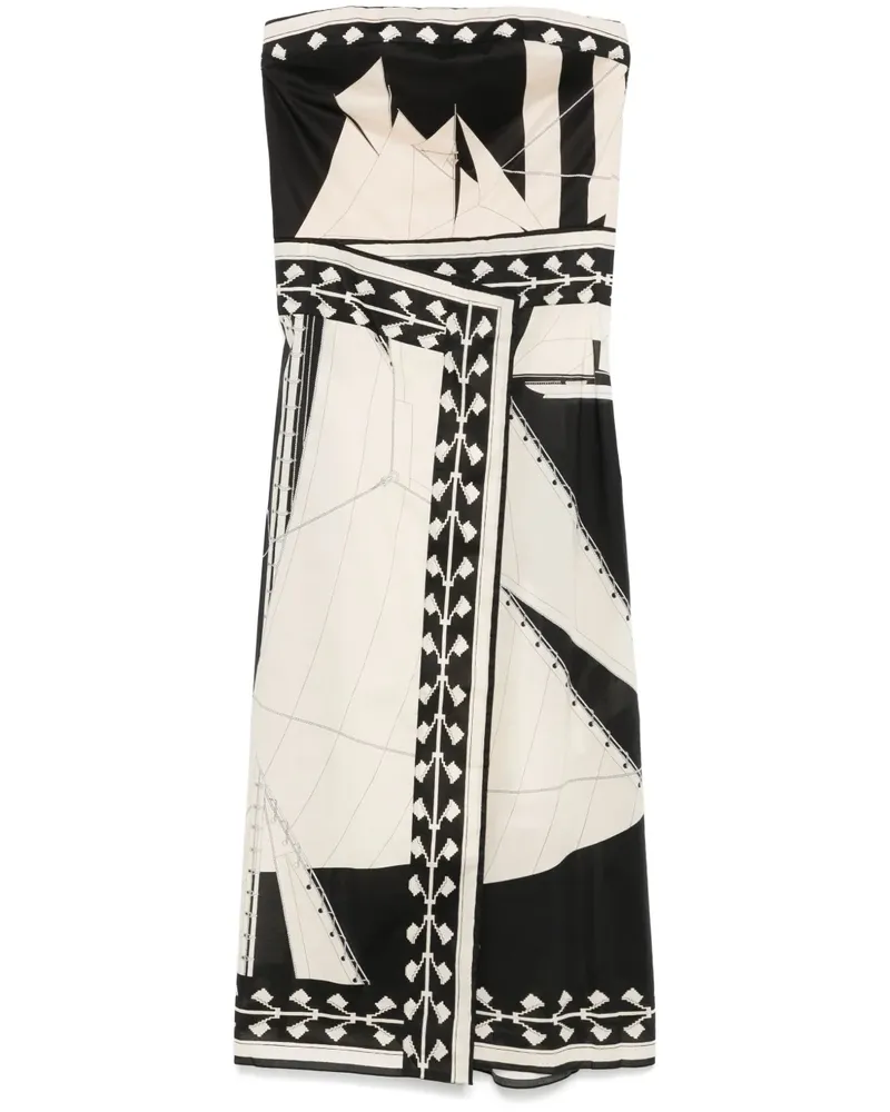 Johanna Ortiz Sailboats Pontoon Afternoon Midikleid - Nude Nude