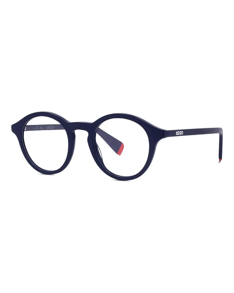 Kenzo Brille mit rundem Gestell - Blau Blau