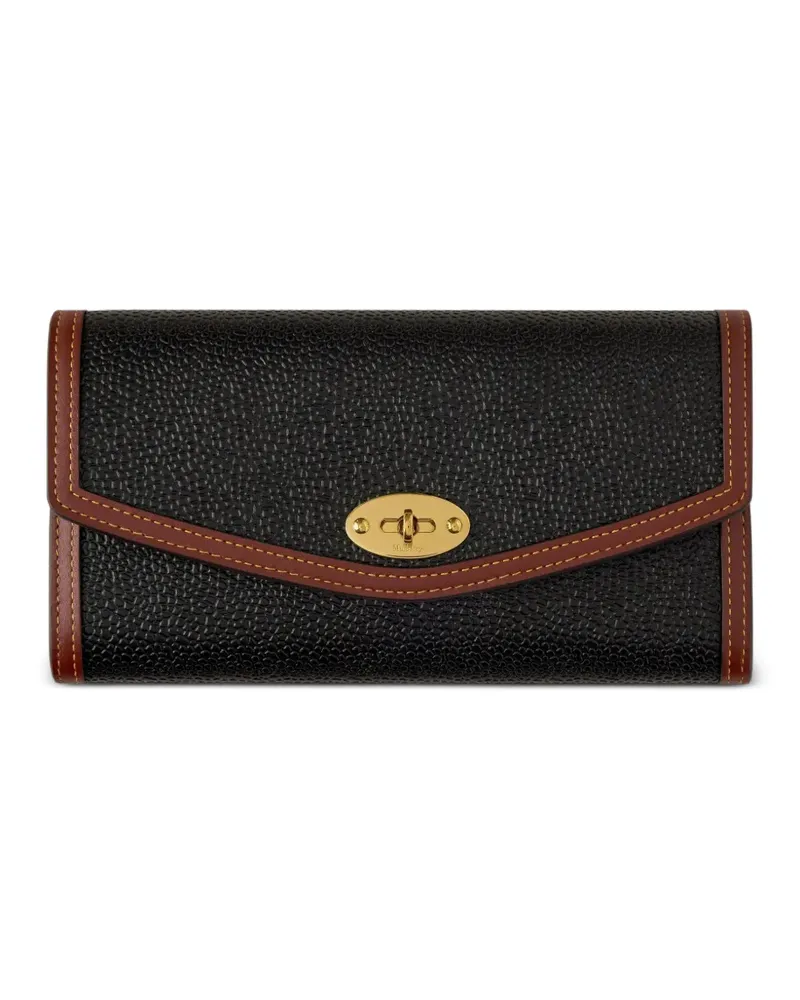Mulberry Darley grained wallet - Schwarz Schwarz