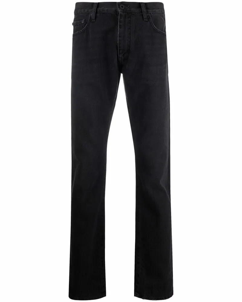 OFF-WHITE Diag Slim-Fit-Jeans - Schwarz Schwarz