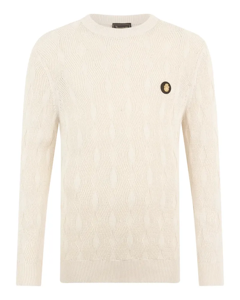 Billionaire Pullover mit rundem Ausschnitt - Weiß Weiß