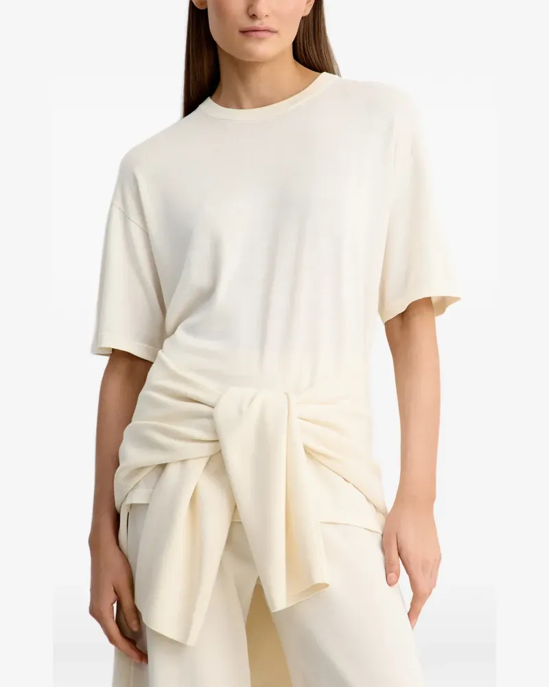 12 STOREEZ T-Shirt mit rundem Ausschnitt - Nude Nude