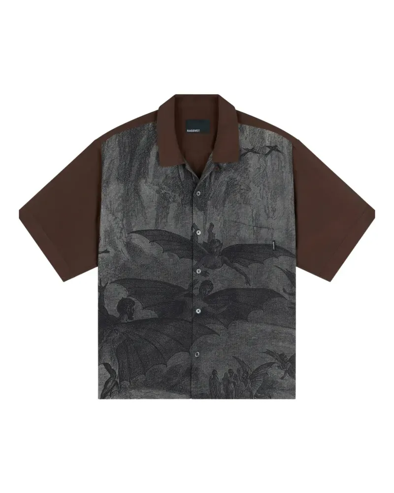 PALACE T-Shirt mit Gotik-Print - Grau Grau