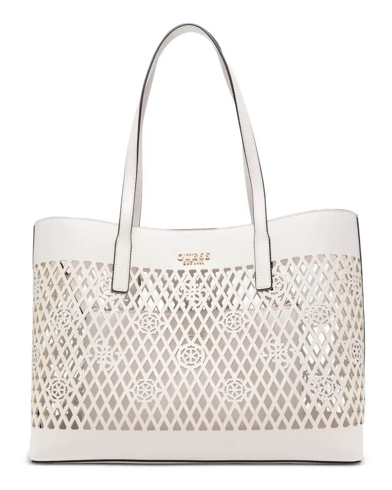 Guess Letty Tote Bag mit Cut-Out - Weiß Weiß